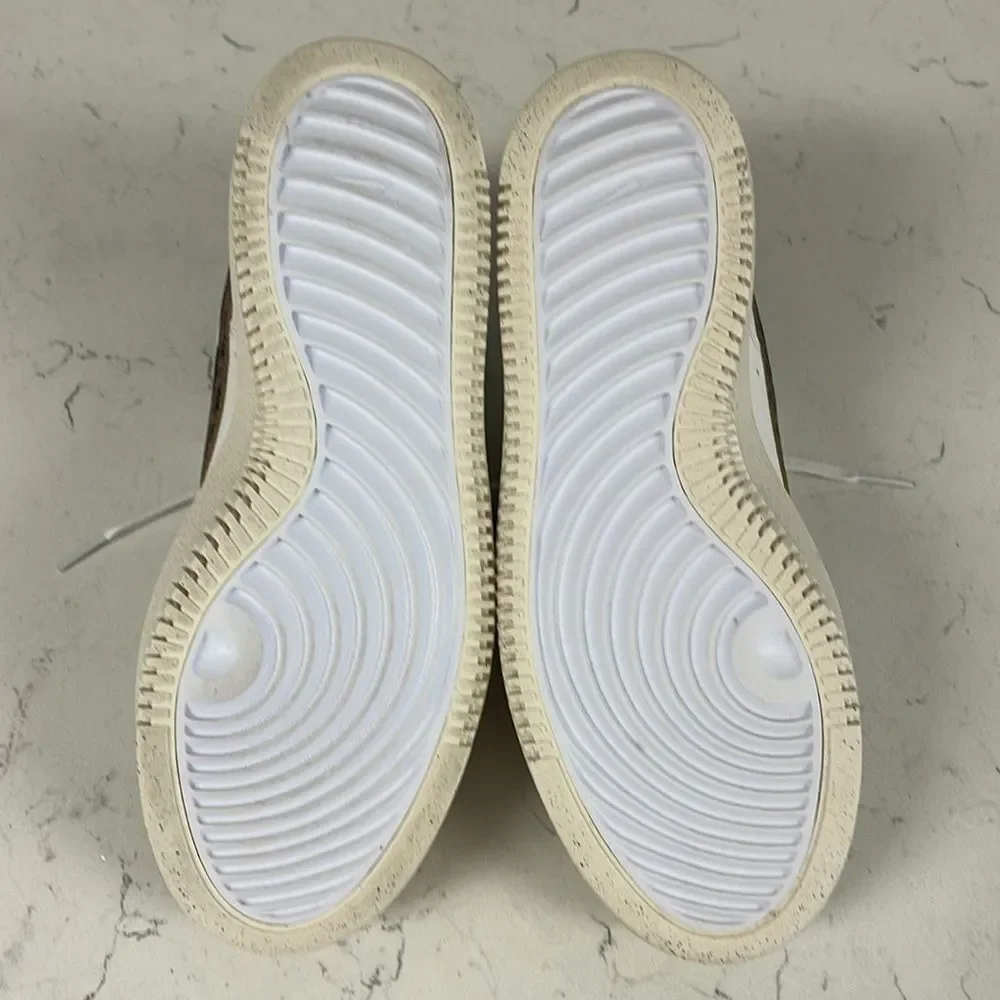 Nike Court Vision Alta Platform Shoes White Leopard DO2791 100 Women Size 8.5